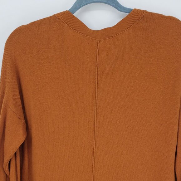 Lucky Brand Relaxed Fit V Neck Cardigan‎ Sweater S Womens Cotton Cashmere Brown - Picture 7 of 9